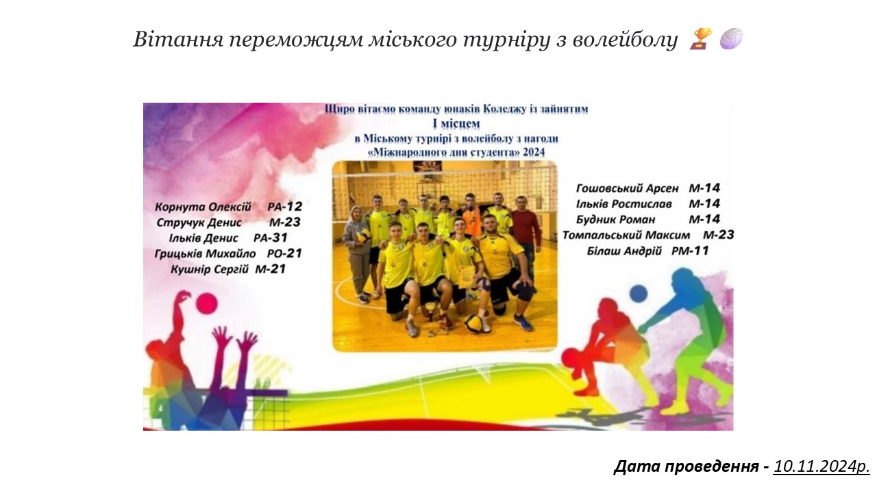 ЗВІТ ЗАХОДІВ ІЗ ФІЗИЧНОЇ КУЛЬТУРИ ТА ВИХОВАННЯСлайд4